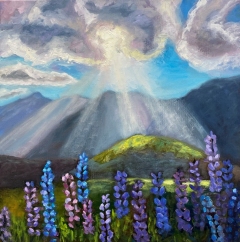 Glorious Lupines-SOLD